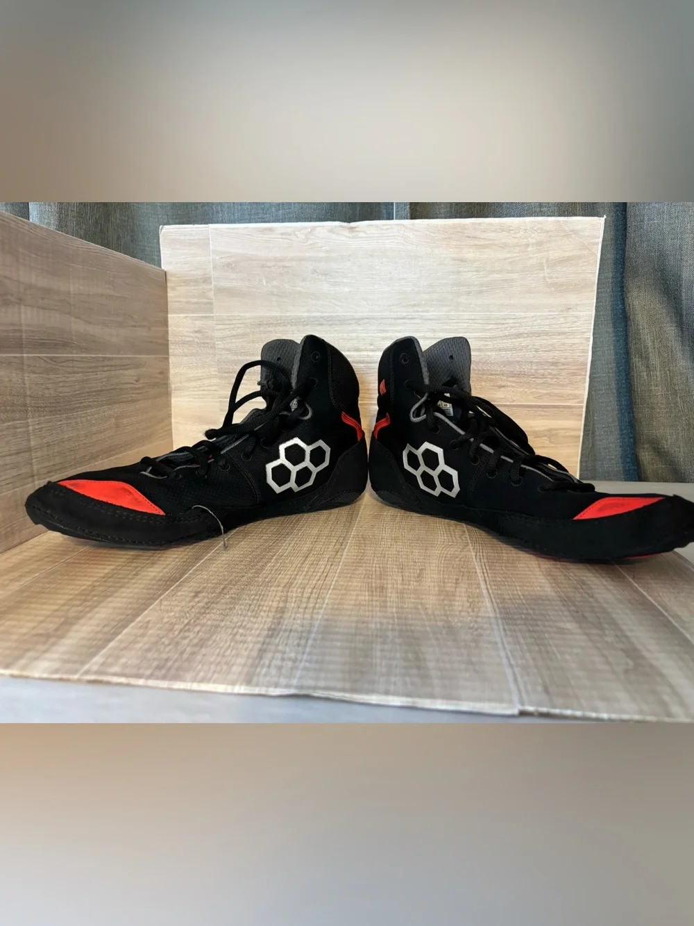 Rudis Colt 4.0 Live Wire Wrestling Shoes Black & Red Men’s Size 10